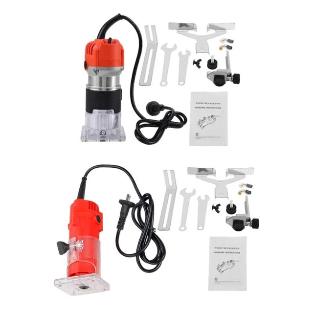 30000rpm Woodworking Electric Trimmer Wood Milling Engraving Slotting Trimming