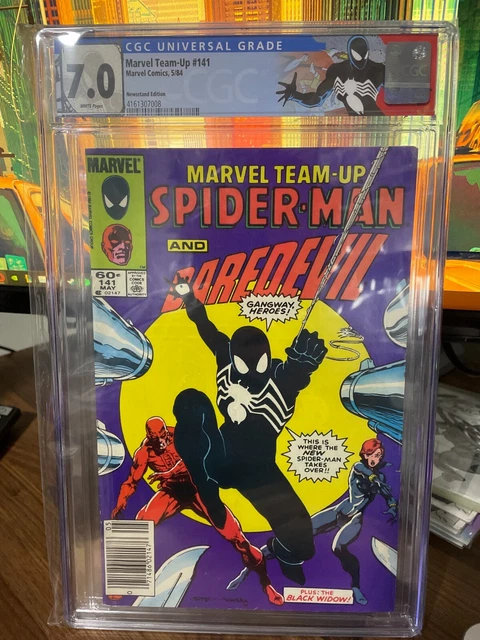 Marvel Team-Up #141 CGC 7.0 1984 Newsstand! WHITE PAGES CUSTOM LABEL! BIG KEY!