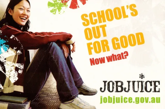 V10189 Australia Avant Card #10189 Jobjuice Schools Out for good postcard