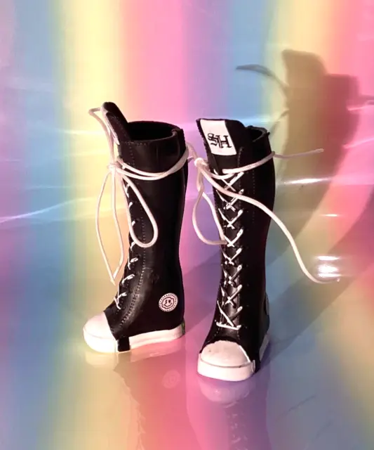🌈 Rainbow Shadow High Doll Vision HARLEY LIMESTONE BOOTS Shoes High Top Knee 🖤