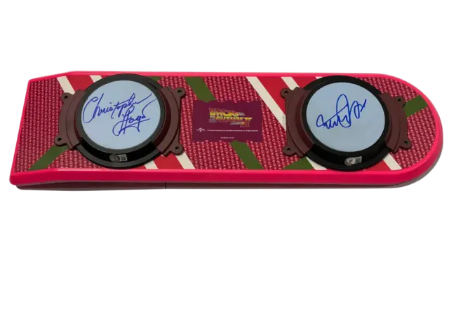 Michael J Fox Christopher Lloyd Signed Back To The Future Hoverboard Beckett 104