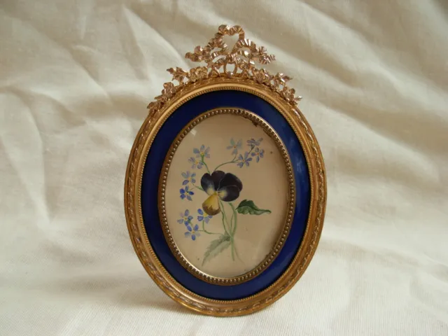 ANTIQUE FRENCH GILDED BRONZE BRASS PHOTO FRAME,EARLY 20th CENTURY.