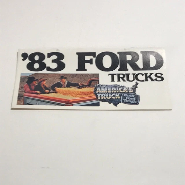 1983 FORD TRUCKS America’s Truck dealer sales brochure Bronco F100 10