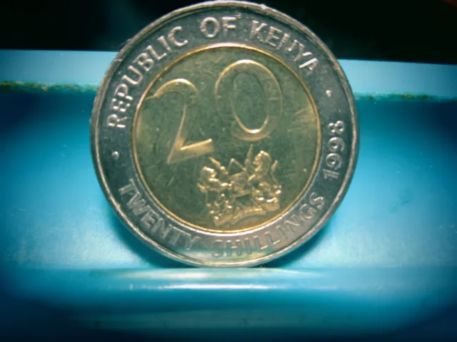 ( Close OUTS!!!  ) 1998 - Kenya - 20 Shilling - UNC              (V-35)