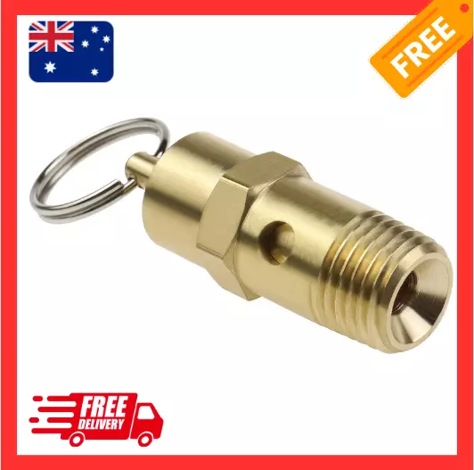 1/4" BSP Brass Air Compressor Pressure Switch Safety Relief Valve 145 PSI 10 BAR