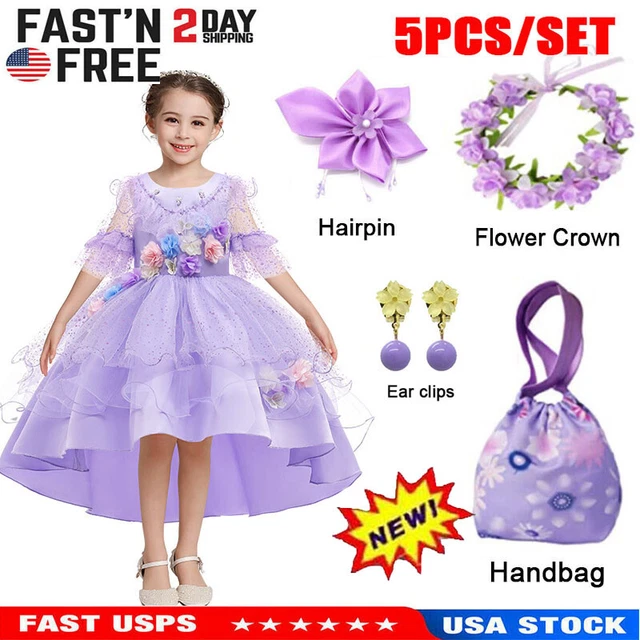 Encanto Isabella Prinzessinnen-Kostüm Für Mädchen – Perfekt Für Buchwoche, Karneval & Cosplay