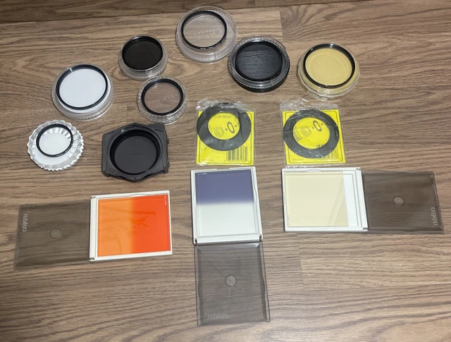 lot of assorted Cokin Camera and Lens Filters and Accessories, As Is