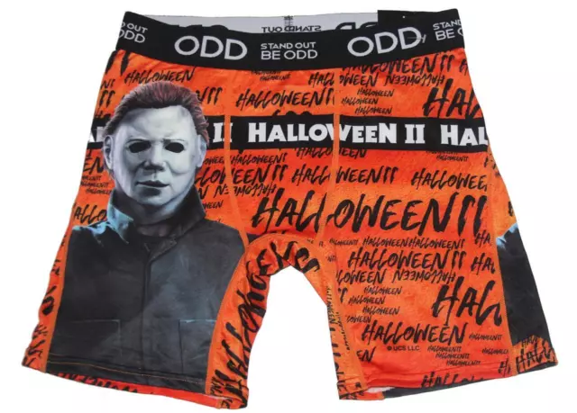 ODD STAND OUT BE ODD Orange Black HALLOWEEN II Michael Myers Movie Boxers NWT