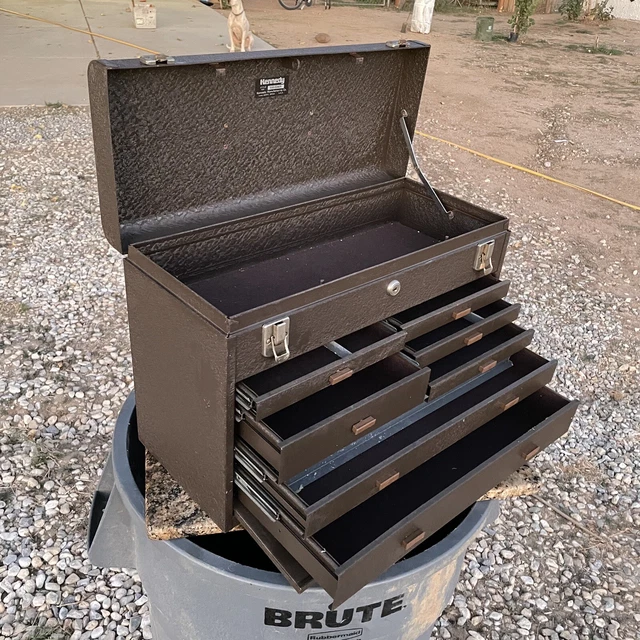 KENNEDY 7 DRAWER Machinist Tool Box Chest Model 520 Vintage Made In USA