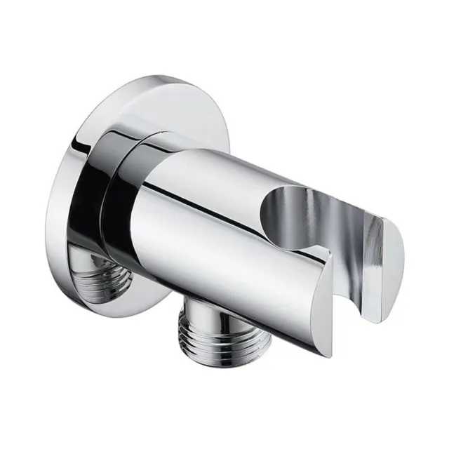 Comoda staffa supporto soffione doccia da parete per connettore tubo doccia