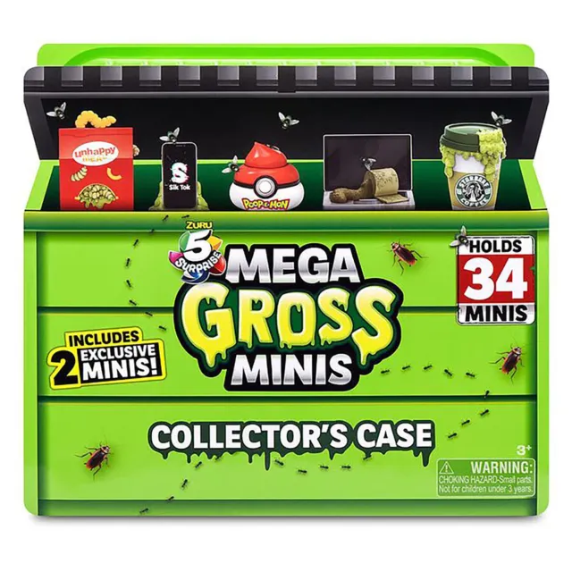 5 Surprise Mega Gross Minis Collectors Case By ZURU Boys Mystery  Collectible Surprise Unboxing Rare Exclusive