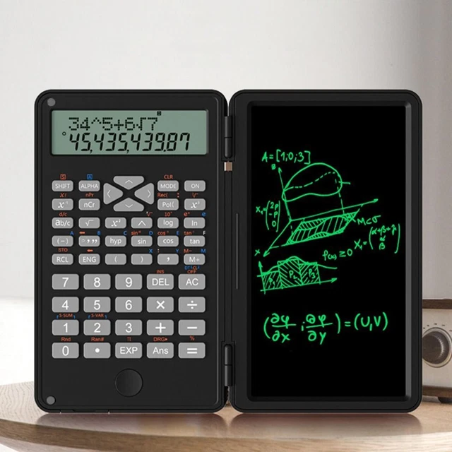 Calcolatrice Scientifica Xrten Rosa | 12 Cifre | Alimentazione Solare E Batteria | Da Scrivania - Foto 8