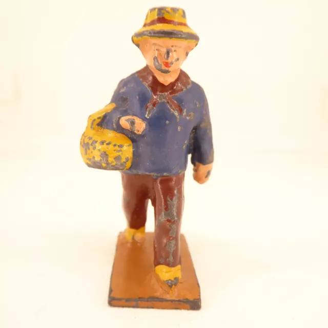 FIGURINE - 1/32 - 4.5 cm - PERSONNAGE MODELISME - TRAIN - ANCIEN- PLOMB -HORNBY?