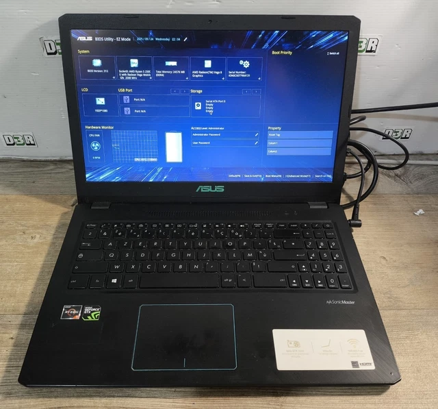 PC Portable Gamer ASUS X570Z – Ryzen 5 2500U – GTX 1050 – 15,6″ – Occasion