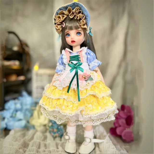 Bambola ragazza 30 cm bambola 1/6 BJD + abiti completi + parrucca ragazze regali di Natale giocattoli realistici