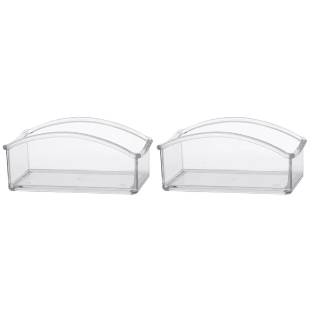 Boîte 3 Tiroirs Thé Boîte De Rangement 3 Tiroirs Pour Sachets De Thé - Organisateur Cuisine Blanc Range Thé Plastique Blanc Comptoir