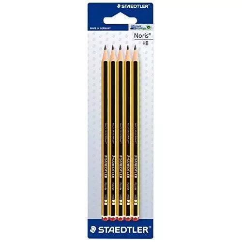 Staedtler Noris 120 Wooden HB Pencils - Pack of 5