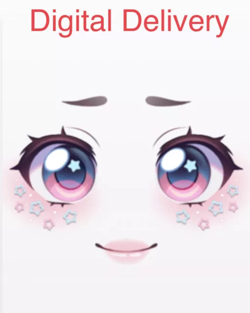 Anime Girl Face - Face De Roblox Png - Free Transparent PNG Download -  PNGkey