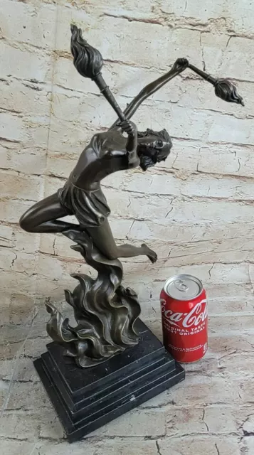 Art Deco/Nouveau Sexy Female Dancer Bronze Sculpture Figurine Figure Deal Sale