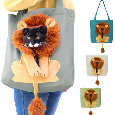 Bolsa de transporte de leones gatos bolsa de transporte para perros animales pequeños bolsa de viaje plegable