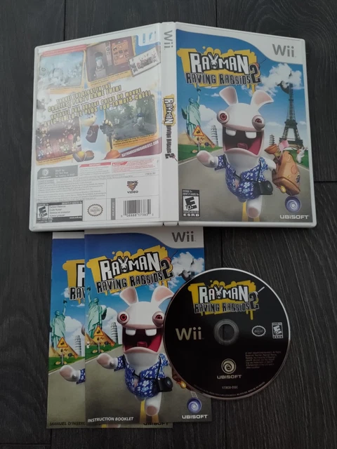 NINTENDO WII - Rayman Raving Rabbids 2 (CIB, Disc Mint) £4.45 - PicClick UK