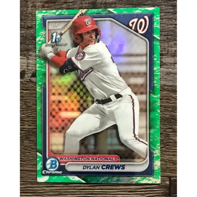 2024 BOWMAN CHROME Dylan Crews Prospects Lunar Glow Refractor 23 44.