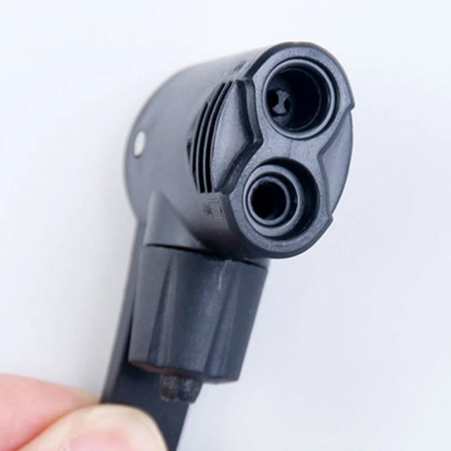 Adaptateur Double Tête Pour Pompe à Vélo - Valves Presta/Schrader, Buse Aiguille Pour Ballons | PVC