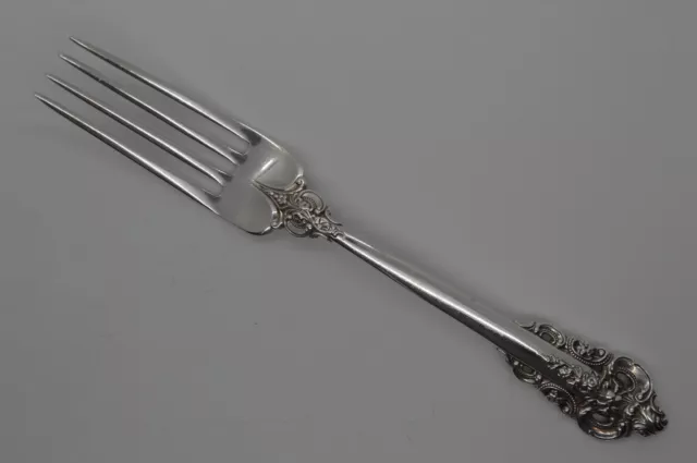Wallace Grande Baroque Sterling Silver Luncheon / Dinner Fork - 7 1/2"- 69g - NM