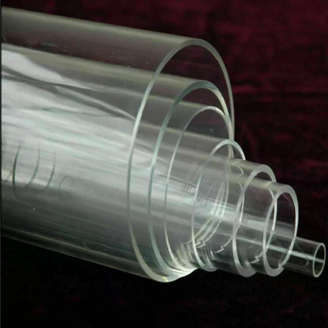 500mm High Transparency Acrylic Tube Clear Pipe Wall 2-5mm OD.15-60mm DIY TRIM