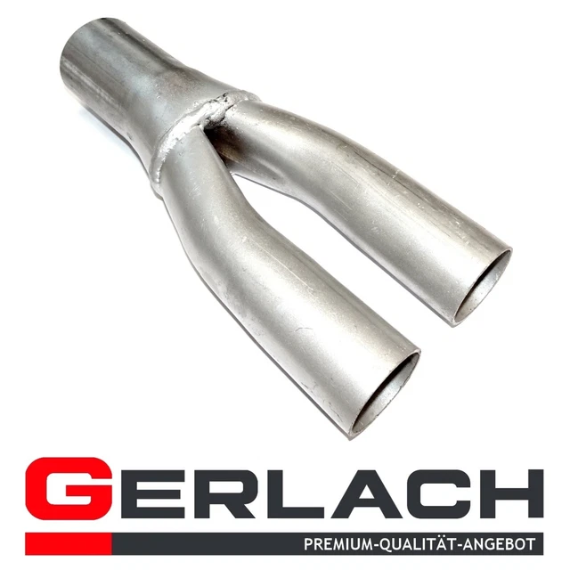 Abgasrohr Universal Auto Auspuff Y-Rohr Adapter Anschluss