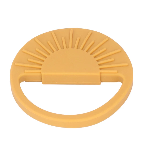 (003 Jaune)Anneau De Dentition En Silicone Pour Bébé Poignée Intégrée