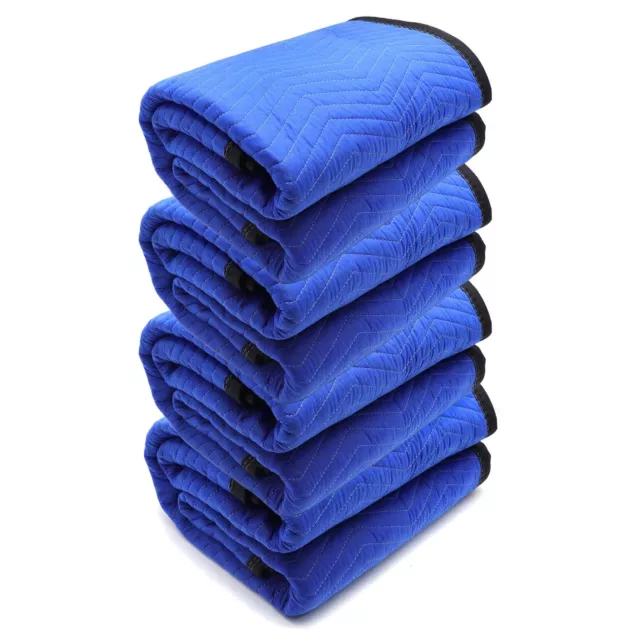 - 72x80 4PCs Extra Thick Furniture Moving Packing Blanket For Shipping Furnit...