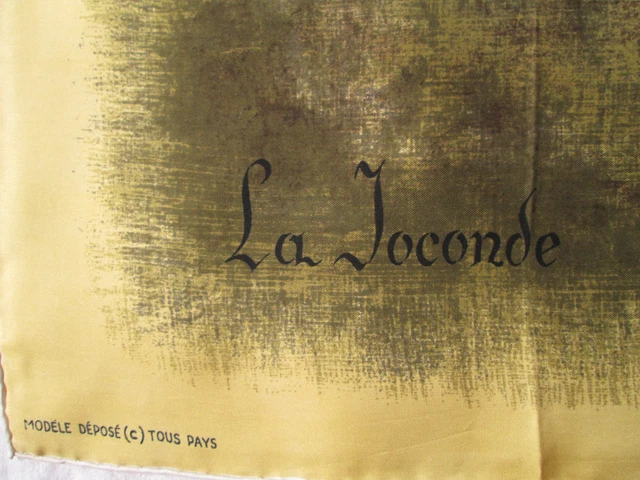 SUPERBE FOULARD BACCARA LA JOCONDE 100% soie vintage scarf EUR 155,00 - FR