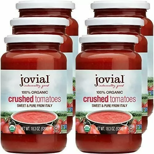 Jovial Crushed Tomatoes | Non-GMO Project Verified | USDA Certified Organic T...