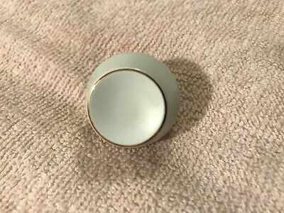 3 NOS Amerock White w/Gold Accent Heirloom Knob A-529-C1, Free S/H