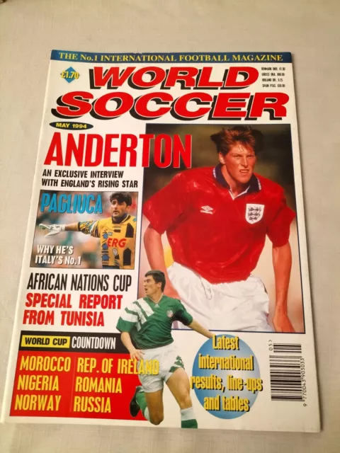 MAGGIO 1994 RIVISTA MONDIALE CALCIO Coppa del Mondo conto alla rovescia Marocco, Coppa delle Nazioni Africane