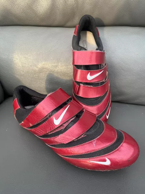 Nike Poggio II Cycling Shoes - Red - Made In Italy- Size 9 UK  / 43 EU