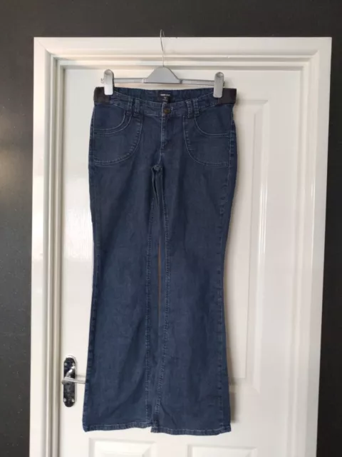 H And M Mama Ladies Blue Maternity Jeans. Size 10