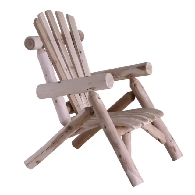 Lakeland Mills Cedar Log Patio Lounge Chair Set of 2 2