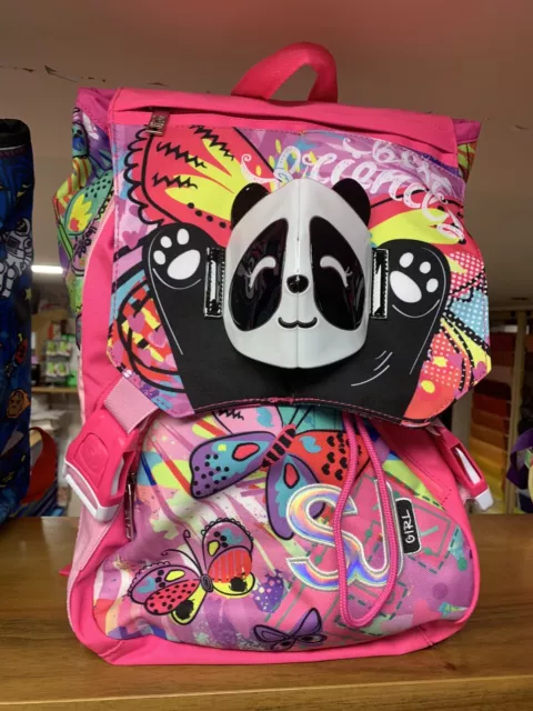 Zaino Estensibile Scuola Seven Sj Gang Flip 3D Panda Girl Bambina Outlet