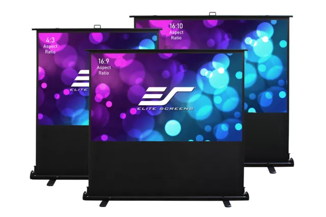 New Elite Screens ezCinema 2 Manual Floor Pull Up Projector Screen 107" 16:9