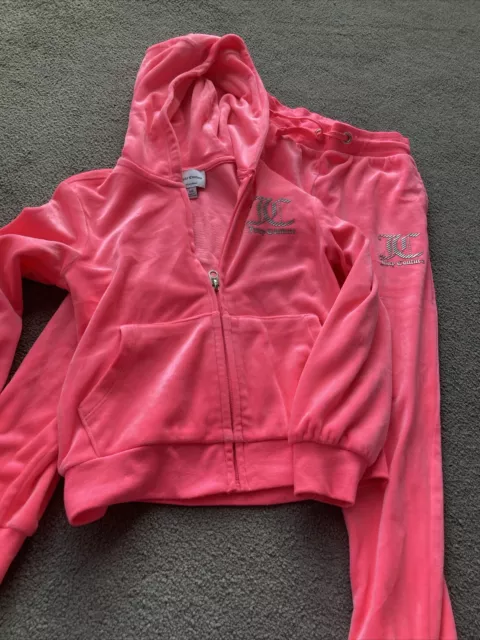 Set tuta velluto rosa brillante per ragazze JUICY COUTURE - ETÀ 5-6