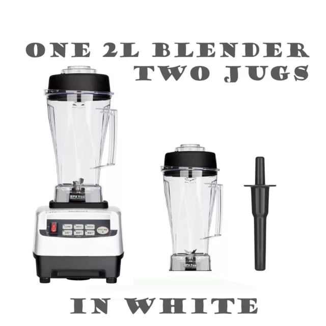 JTC OmniBlend Pro Commercial Blender + 2 Jugs Ice Crusher Smoothie Milkshake Bar