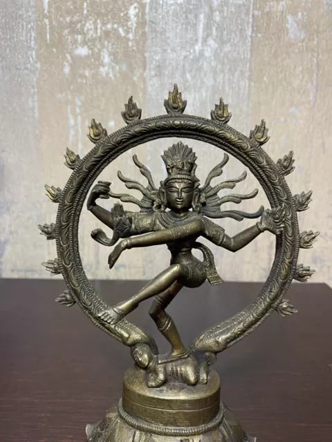 Dancing Shiva as Nataraja Sculpture Brass