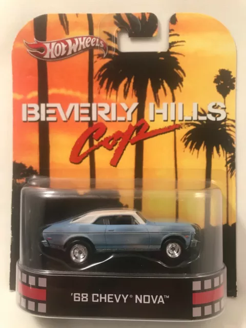Hot Wheels Retro Entertainment Beverly Hills Cop 68 Chevy Nova Eddie Murphy Moc
