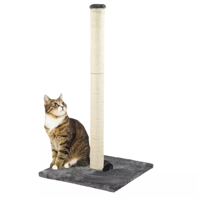 Kct Large Grey Cat Scratching Post Activity Tree Kitten Climbing Tower Pole Toy