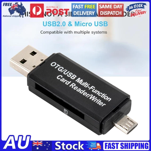 O2 Microsd Card Controller 2 IN 1 OTG Card Reader Dongle USB 2.0 Micro USB SD TF Adapter for Phone ...