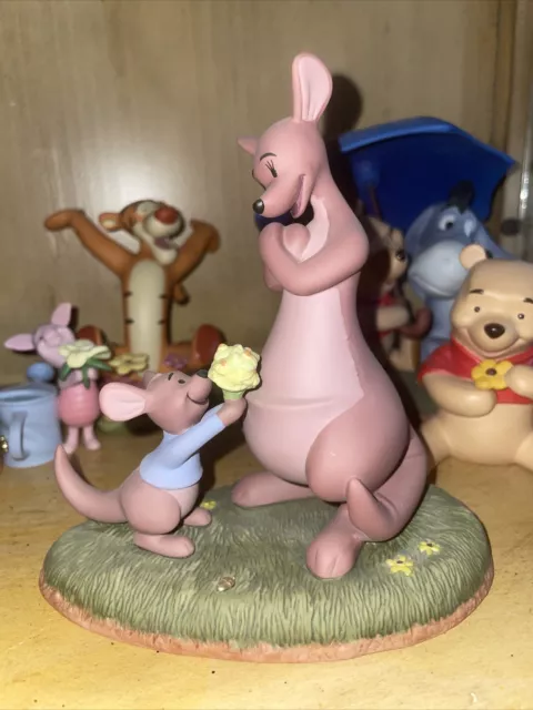 Winnie The Pooh And Friends Porcelain Figurines Kanga And Roo I Love You Mama