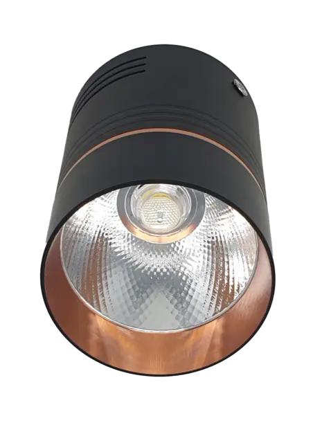 10w LED Surface Mounted Downlight Ceiling Lights Copper Matt Black Spotlight
