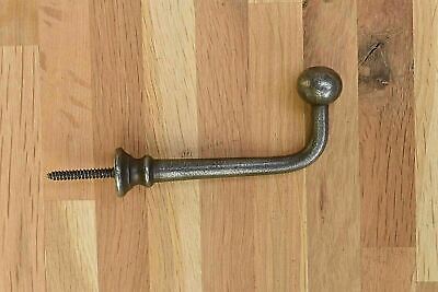 Antique Style Single Cast Iron Ball Ended Screw In Coathook Coat Hook Q17